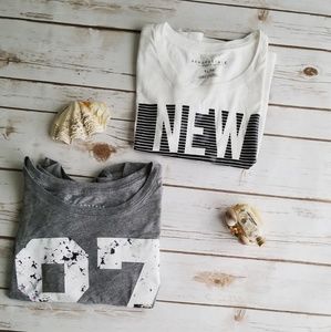 Aeropostale Cotton cropped logo shirt bundle